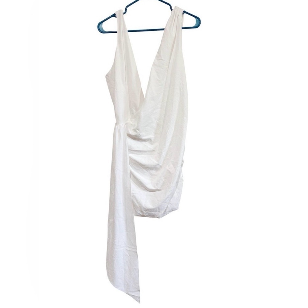 Mistress Rocks Plunge Drape Cocktail Minidress
White - Picture 9 of 12